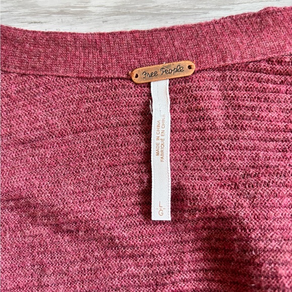 Free People Raspberry Knit Top - Picture 3 of 5